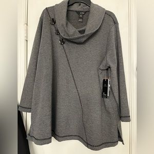 NWT - Ali Miles Woman’s Top Cowl Neck with 3/4 sleeves
